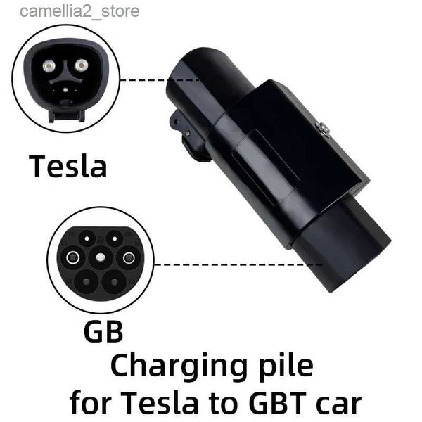 Zubehör für Elektrofahrzeuge, EV-Adapter 32 A für Tesla zu GBT, EVSE-Adapter, Elektroautos, Fahrzeug-Ladegerät, 250 V, Ladeanschluss, einphasig, Q231113