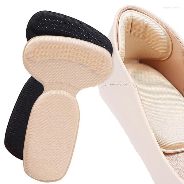 Mulheres meias 3 pares sapatos femininos insolentes de remendo almofadas de calcanhar para esportes Redutor de tamanho ajustável Anti -calwear Pet Pad Protetor Back Sticker