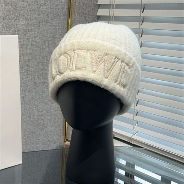 DesignerLowe Hat 2023 Winter Beanie Correct Letter Version Warm Cold Hat Offizielle Website 1:1 Wollmützen Warme Strickmütze für Outdoor-Sportarten im Winter