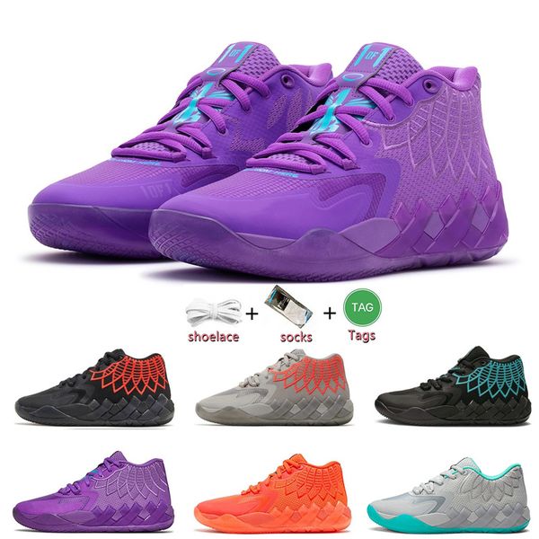 Lamelo Ball Mens Basketball Shoes Buzz City Lo UFO не отсюда Queen City Rock Ridge Red Rick и Morty Men Trainers Sport