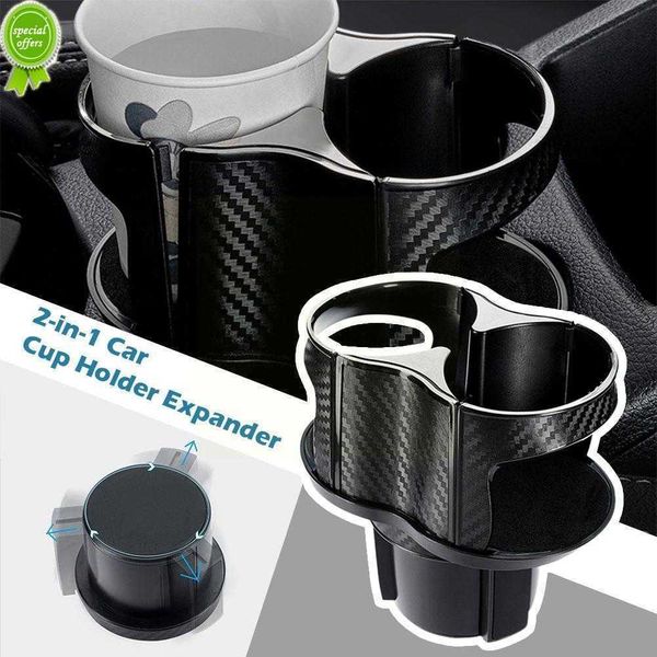 Neue 2-in-1 Auto Tasse Halter Expander Getränkehalter Adapter Auto Innen Erweiterbar Organizer Lagerung Zubehör Für Snack flaschen C M0Y7