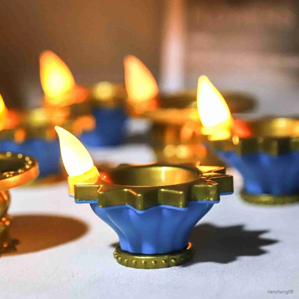 Kerzen Diya LED-Licht für Diwali, Wassersensor-Kerzen, leuchtende Dekoration, Festival-Dekoration