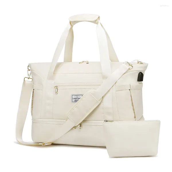 Reisetaschen für Damen, Wochenend-Reisetasche, beige, grün, Weekenders, große große Hand, Leoparden-Handtaschen, Damen, Marineblau, 2023