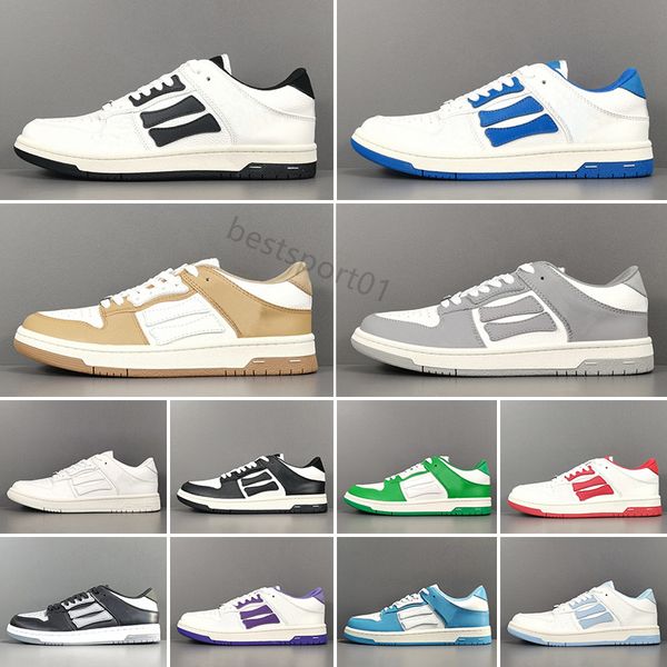 Skel top Low Man Sneakers Mulheres Menina Moda Tênis Tênis Bone Sapato Esportivo ao ar livre Treinadores vermelhos pretos brancos Tamanho 36-45 B4