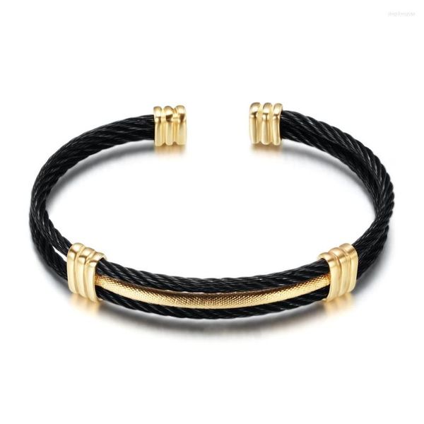 Pulseira zg de design de design aberto para mulheres com duas cores Material de cobre Moda Bangles Bangles Jewelry Gift