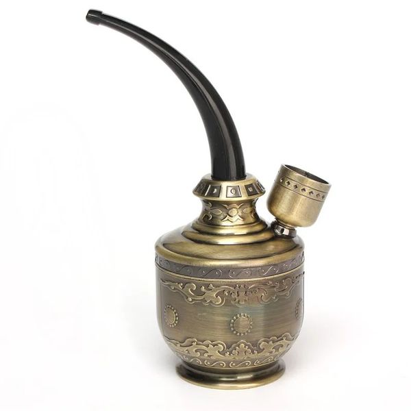 Vintage durável removível para limpar cachimbo de fumo dupla utilização multifunções bocais de cachimbo de água clássico de alta qualidade