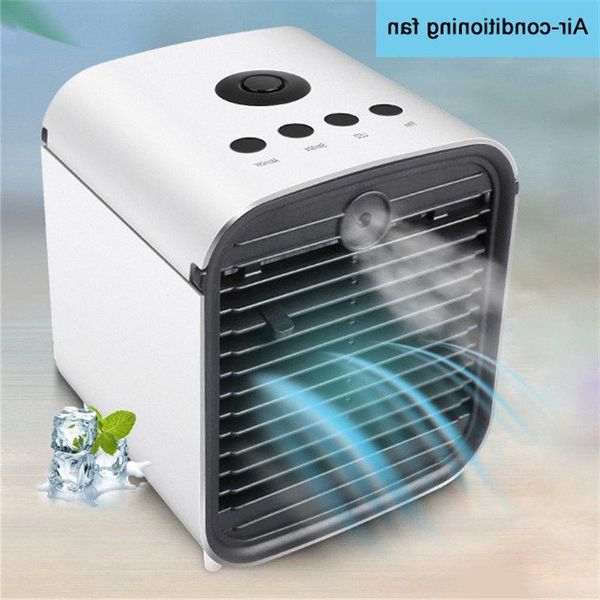 Freeshipping Portátil Mini Ar Condicionado Ventilador Desktop Ar Condicionado Cooler Home Office Desk Ar Condicionado Kbpka