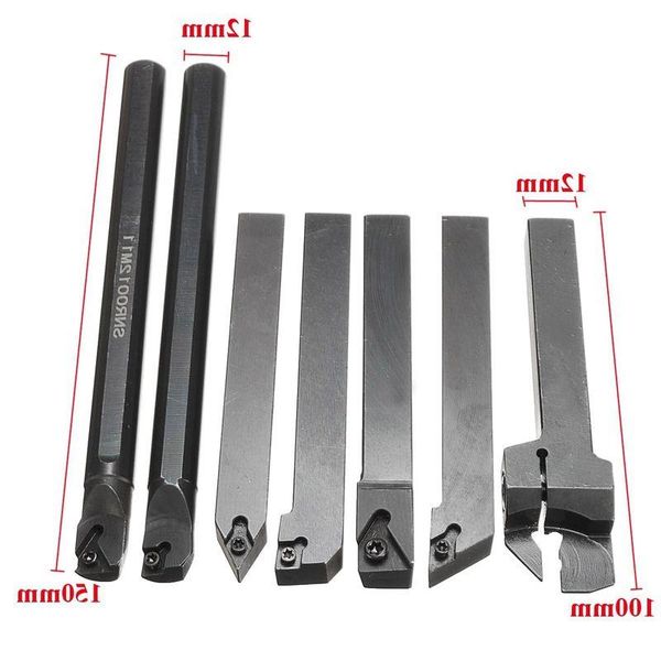 Freeshipping 12mm 21pcs/Set Shank Torna Dönüş Aracı Tutucu Sıkıcı Çubuk Ekleme Anahtarı S12M-SCLCR06/SER1212H16/SCL1212H06 TKPEF