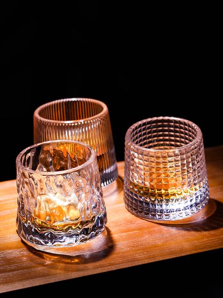 Tumblers new Creative Creative Crystal Crystal Whiske Tumbler Glass Спиннические топы дизайн молоток бокалы вина Spirit Xo Brandy Cup Wainglass 230413