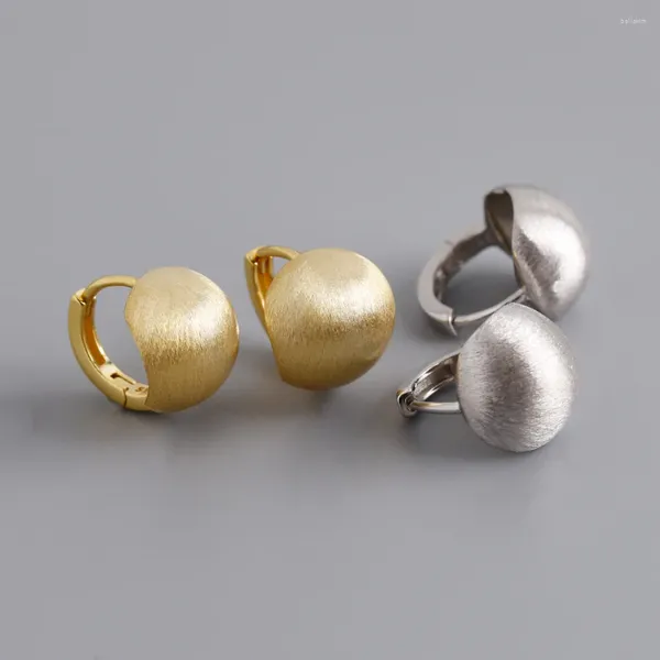 Brincos de garanhão na moda simples 925 forma de bola de prata esterlina para mulheres menina ouro minimalista