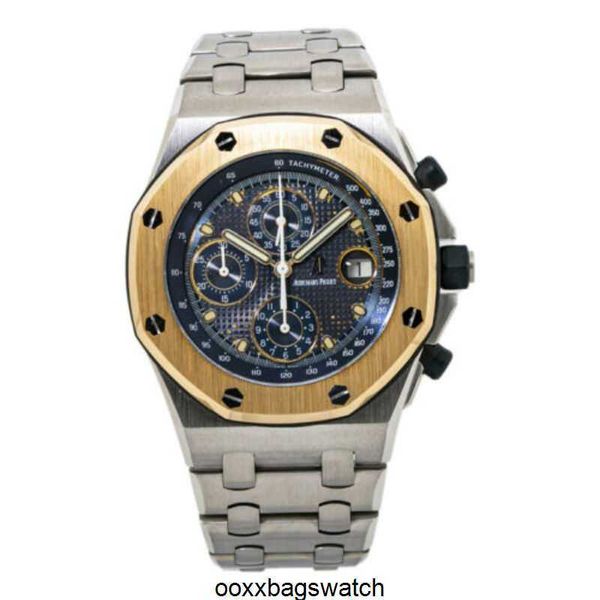 Audemar Pigue Orologi di lusso Royal Oak Cronografo Orologio Audemar Pigue Royal Oak Offshore Vintage Raro 25721SA Quadrante blu Orologio da uomo 42 HBTZ