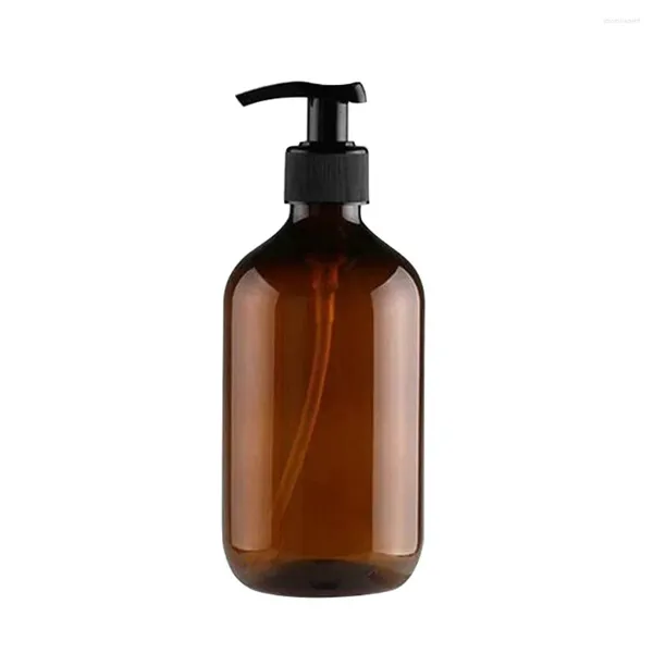 Дозатор для жидкого мыла, 1 шт., прозрачные винтовые перерабатываемые бутылки, пластиковые колпачки ML, ПЭТ 300 с черными товарами для ванной комнаты