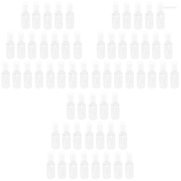 Garrafas de armazenamento 60 PCs 30 ml (1oz) Clear plástico névoa de spray frasco transparente viagens portáteis pulverizador reabastecido