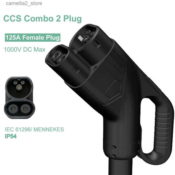 Acessórios para veículos elétricos CCS Combo 2 Tipo 2 DC EV Carregador Plug 125A 150A Estação de carregamento rápido EV Plug fêmea sem cabo para veículo elétrico Q231113