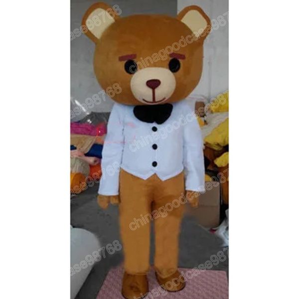 Weihnachten Teddybär Maskottchen Kostüm Top Qualität Halloween Fancy Party Kleid Cartoon Charakter Outfit Anzug Karneval Unisex Outfit Werbe Requisiten