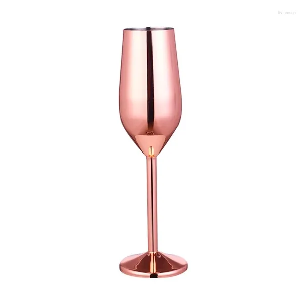 Tassen Untertassen Cocktailkelch Rotweinglas Metall Champagnerbecher für Bar Restaurant