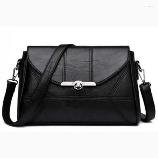 Abendtaschen Einfache Designer Damen Umhängetasche Mode Handtasche Und Geldbörse PU Leder Umhängetasche Für Schwarz Weinrot