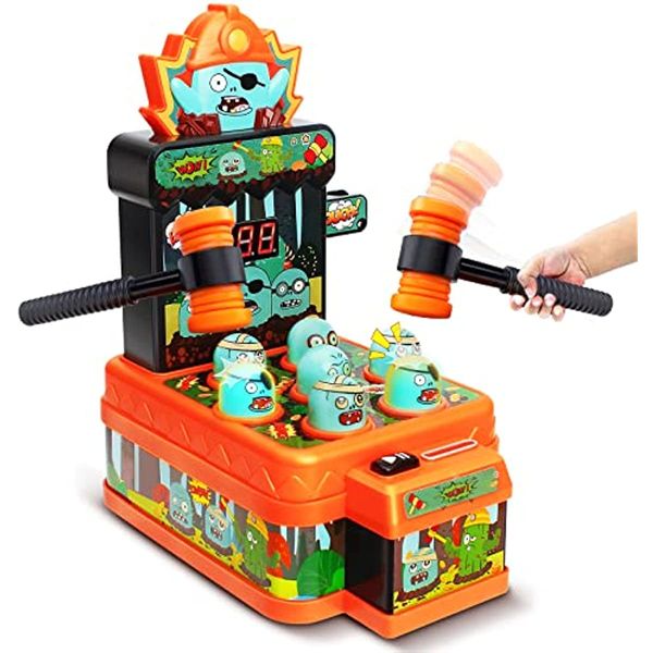 Whack Game Mole Toys Mini elektronisches interaktives Hämmern und Hämmern Halloween-Spielzeug
