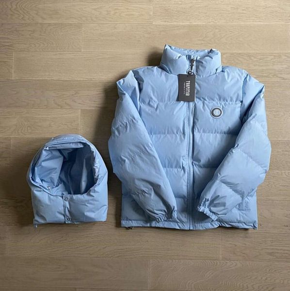 Trspstar мужские куртки с капюшоном мужские зимние лондонские съемный пуховик с капюшоном ледяной синий флисовая спортивная одежда женская теплая одежда Baby Trapstar паровой JK45