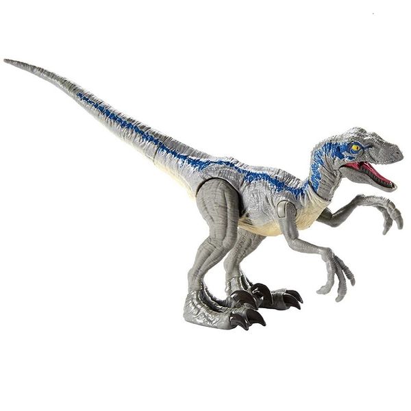 Ação Figuras de brinquedos Velociraptor Blue Echo Dinosaurs Toy Toy Classic Toys for Boys Animal Model Movable Jaw Ação Figura sem caixa de varejo 230412