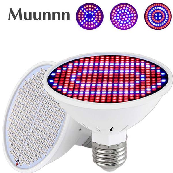 Luzes de cultivo LED E27 Grow Light Full Spectrum Greenhouse LED LUZES CRESCIMENTOS PARA HIDDDIDONICOS INOSO BULBO DE PLANTA DE PLAÇÃO 126 200 300 LEDS PHYTO LAMPO P230413