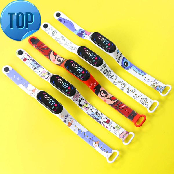 Gros reloj Kits montres LED écran tactile numérique ninos filles montre enfant relojes digitales enfants garçons montre