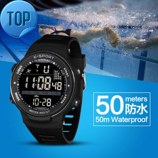 NEUE wasserdichte Schwimmuhr Sport laufen Original LASIKA K-Sport digitale wasserdichte Uhr mit Box