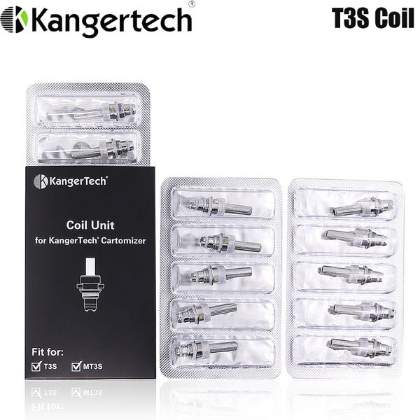 Kanger T3S Bobina MT3S Substituição Cabeça de Bobina de Aquecimento com 1.5 1.8ohm 2.2ohm 2.5ohm para Kanger MT3S T3S Atomizador Vape Vaporizador Autêntico