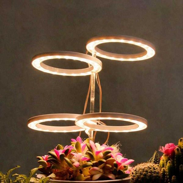 Grow Lights DC5V USB Angel Ring Grow Light Phytolamp for Plants Led Spectrum Lamp para mudas de plantas internas Luz de flores em casa P230413