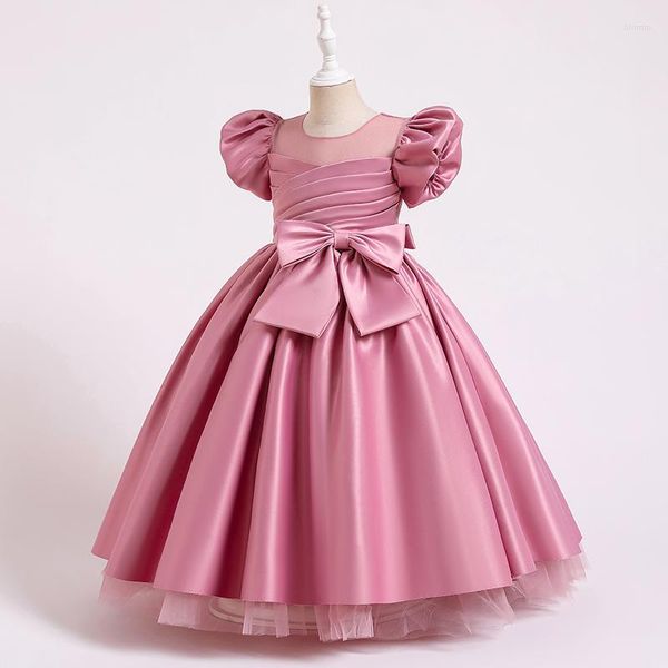 Mädchen Kleider Sommer Nette Mädchen Große Schleife Prinzessin Kleid Kinder Ärmellose Tüll Kleidung Kinder Geburtstagsfeier Vestido Ostern Kleid Kostüm