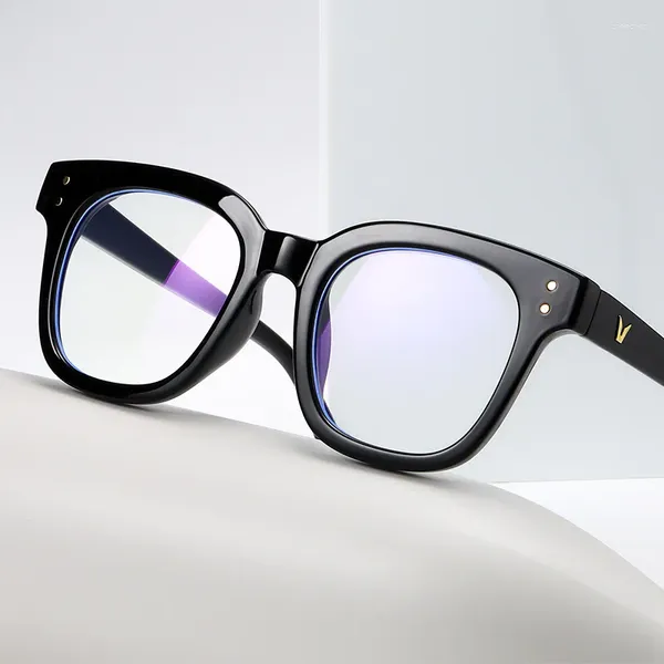 Óculos de sol grande quadro preto óculos resistentes à radiação para proteção ocular computador telefone luz azul