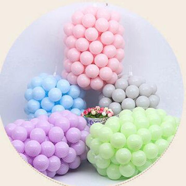 Baby Rail 100pcs/Set Kids Plastic Ocean Ball 5,5/7 см. Красочные экологически чистые мячи для пей-морских изделий для детских подарков на открытом воздухе спорт сухой бассейн Toys 230412