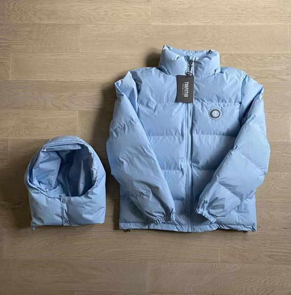 Trspstar мужские куртки с капюшоном мужские зимние лондонские съемный пуховик с капюшоном ледяной синий флисовая спортивная одежда женская теплая одежда детское пальто Trapstar паровое GH465