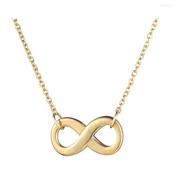 Anhänger Halsketten MisenBaBa Edelstahl Vertical Infinity Für Frau Mädchen Minimalistisches Symbol Schmuck Geschenke