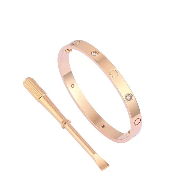 braccialetto di lusso da donna in acciaio inossidabile cacciavite coppia bracciale in oro da uomo gioielli di moda regalo di San Valentino per accessori fidanzata all'ingrosso S8XR