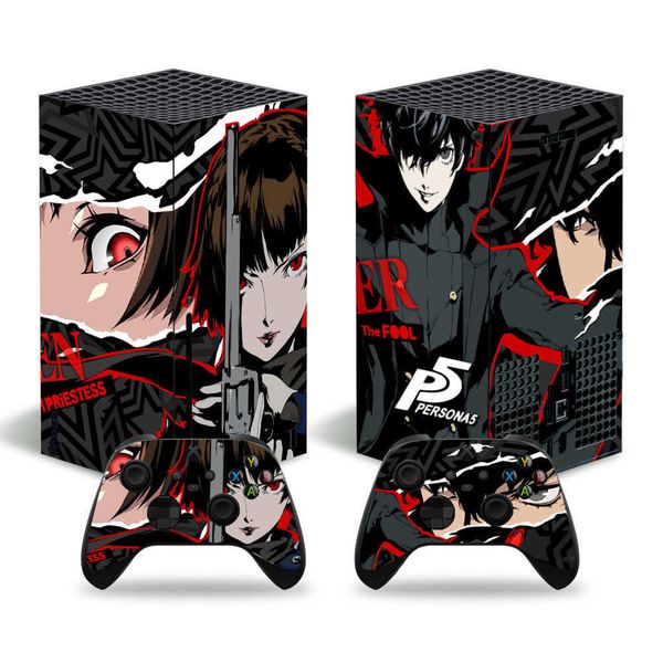 Консольные украшения Persona5 Game Xbox Series X Skin Sticker Cover Cover XSX Console и 2 контроллера кожи наклейка Vinyl Xboxseriesx Z0413