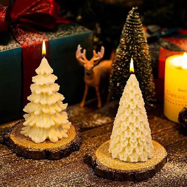 Kerzen Religion Weihnachtsbaum Kerzenform 3D Steinhaus Aromatherapie Gips Seife Basteln Gießen