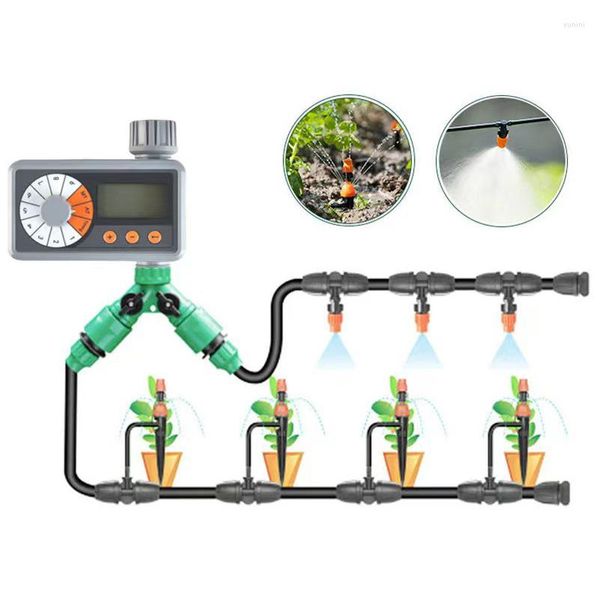 Attrezzature per l'irrigazione Timer da giardino Controller per irrigazione Sistema automatico a goccia Irrigatore a 9 modalità