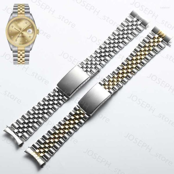 Altri accessori di moda Cinturini per orologi 13mm 17mm 20mm Bracciale Jubilee di ricambio in acciaio bicolore realizzato per Datejust Hele22 J230413