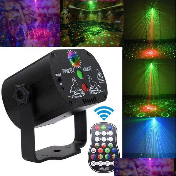 Andere Bühnenbeleuchtung 60 Muster RGB LED Disco Licht 5V USB Aufladen Laser Projektor Lampe Show für Home Party KTV DJ Dance Drop Deli Ot9RT