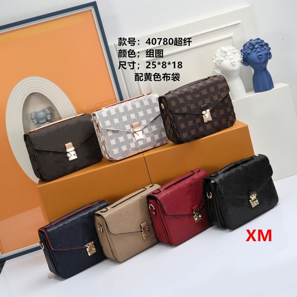 Borsa di design nobile Croisette Borsa a tracolla da donna Borsa a tracolla Damier Macrome Borsa a quadri con patta Borsa a tracolla alla moda Borsa hobo a fiori antichi da donna Stile classico popolare