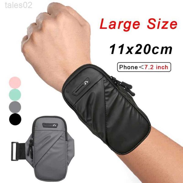 Wrist Support Waterproof Sports Armband Phone Case Gym Fitness Arm Band Outdoor Cycling Running Arm Bag Support Women Men Wristband Wallet zln231113