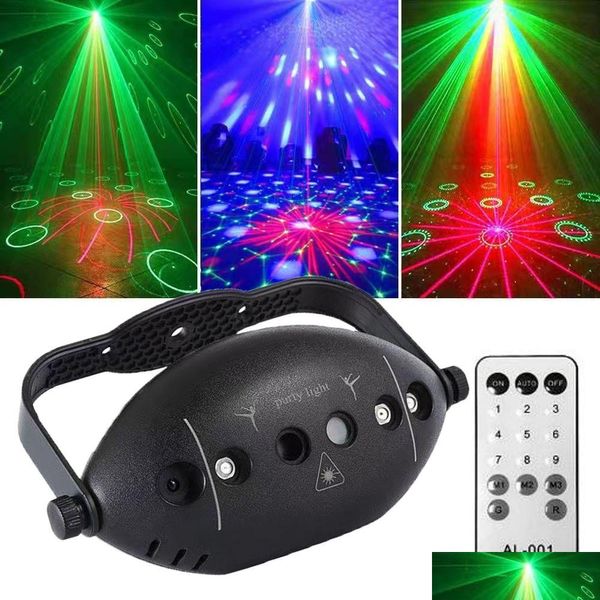 Andere podiumverlichting Flitsaccessoires 72 Patroon Discolichten Licht Dj Party Laserprojector Strobe Club Home Vakantiedecoratie Dr Otfbh