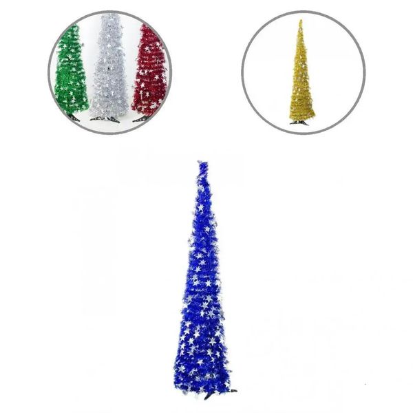 Decorações de Natal Moda DIY PVC 1.5m Estrela de Cinco Pontas Ornamento Tinsel Árvore de Natal Árvore de Natal Dobrável Árvore de Natal 231113