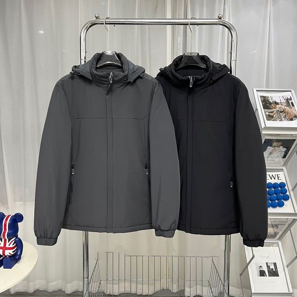 Yeni Ke Çiftler Kış Ceketler Erkek Kadınlar Sıcak Pamuklu Pad katlar Siyah Gri Dış Mekan Dış Kapı Kapitone Kapı Zipper Kapşına Kürk Sıcaklık Polar Hoodies