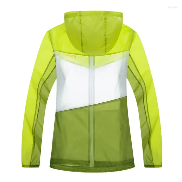 Jagdjacken Damenjacke Laufen Outdoor Camping Wandern Fahrrad Sport Ultraleicht Wasserdicht Farbspleißen Licht UV Regenfest Mantel
