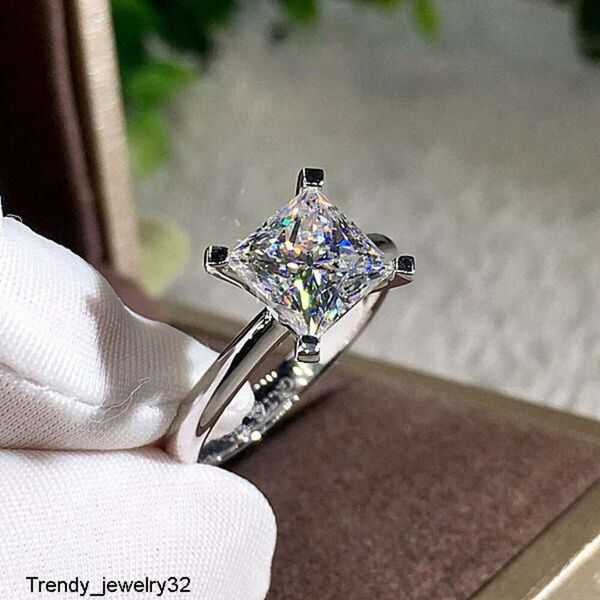 Кольцо «Принцесса Обещание» из стерлингового серебра 925 пробы с цирконием и цирконием, обручальное кольцо для женщин, свадебные лучшие ювелирные изделия