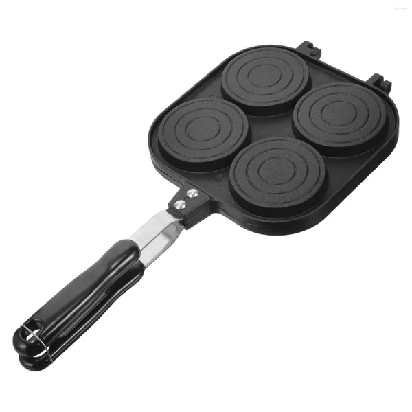 Pentole Frittata Pan Wheel Pie Mini Tostapane Sandwich Waffle Maker Lega di alluminio Colazione Padella Fornello Casseruola