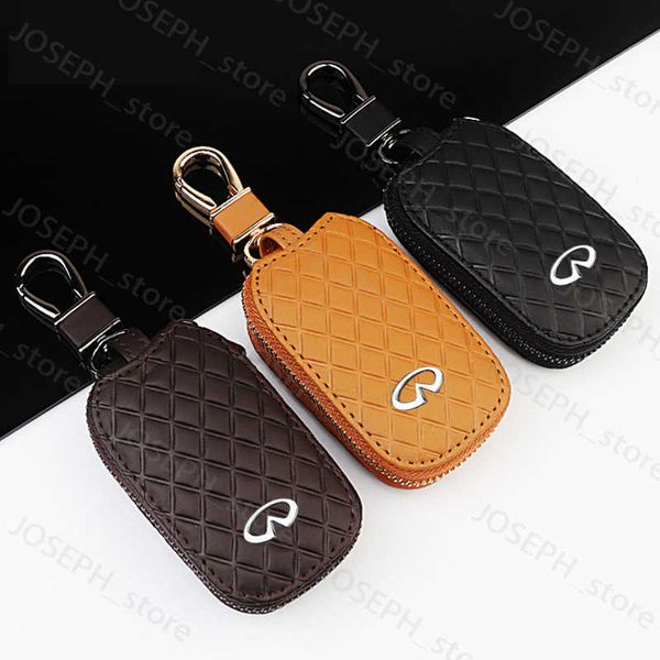 Chave Rings Auto -Keychain Bolsa Teclate Caso Case Organizador de chave para Infiniti Q50 FX35 Q30 G37 Q70 QX70 G35 Q60 QX50 QX60 QX80 ACESSÓRIOS DE CAR