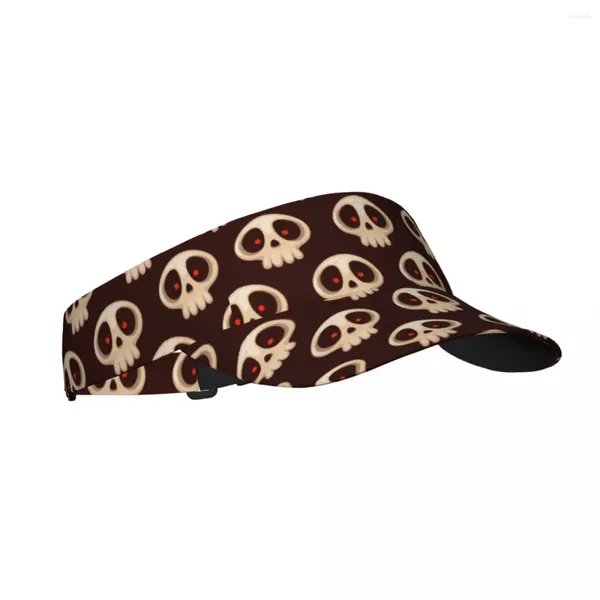 Berets Verão Sun Chapéu Homens Mulheres Ajustável Visor Top Vazio Crânios Dos Desenhos Animados Esportes Tênis Golf Running Sunscreen Cap